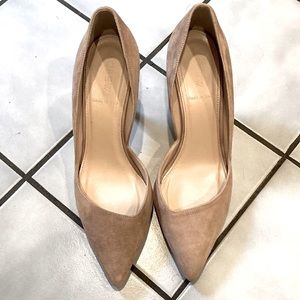 J.Crew Colette Suede D’Orsay Kitten Heels - Size 7 - Ashen Brown
